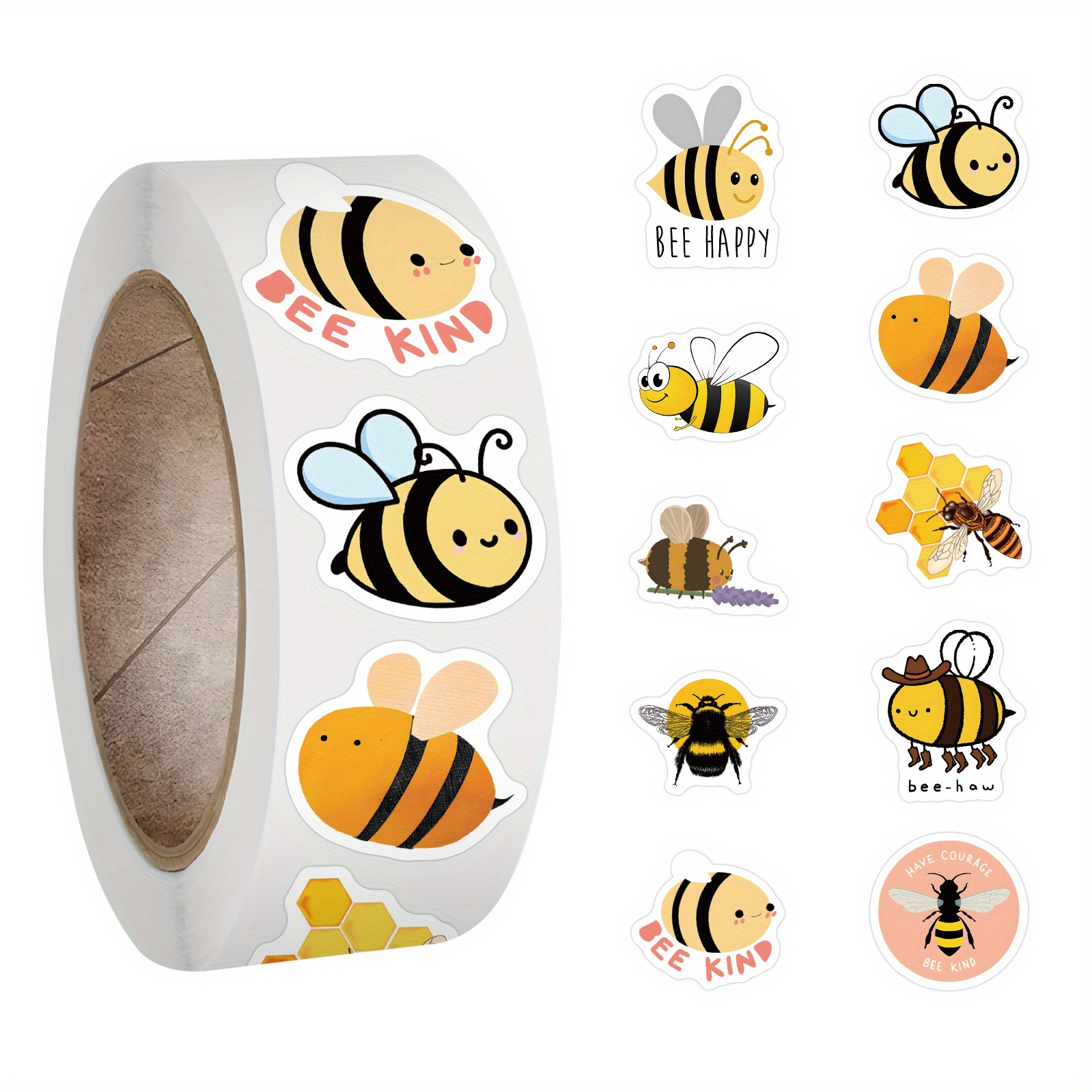 Cute Bee Animal Stickers Kids Teens Perfect Christmas - Temu