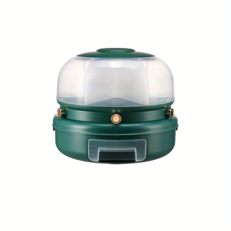 Rotating Double layer Rice Bucket Large Capacity Cereal Container