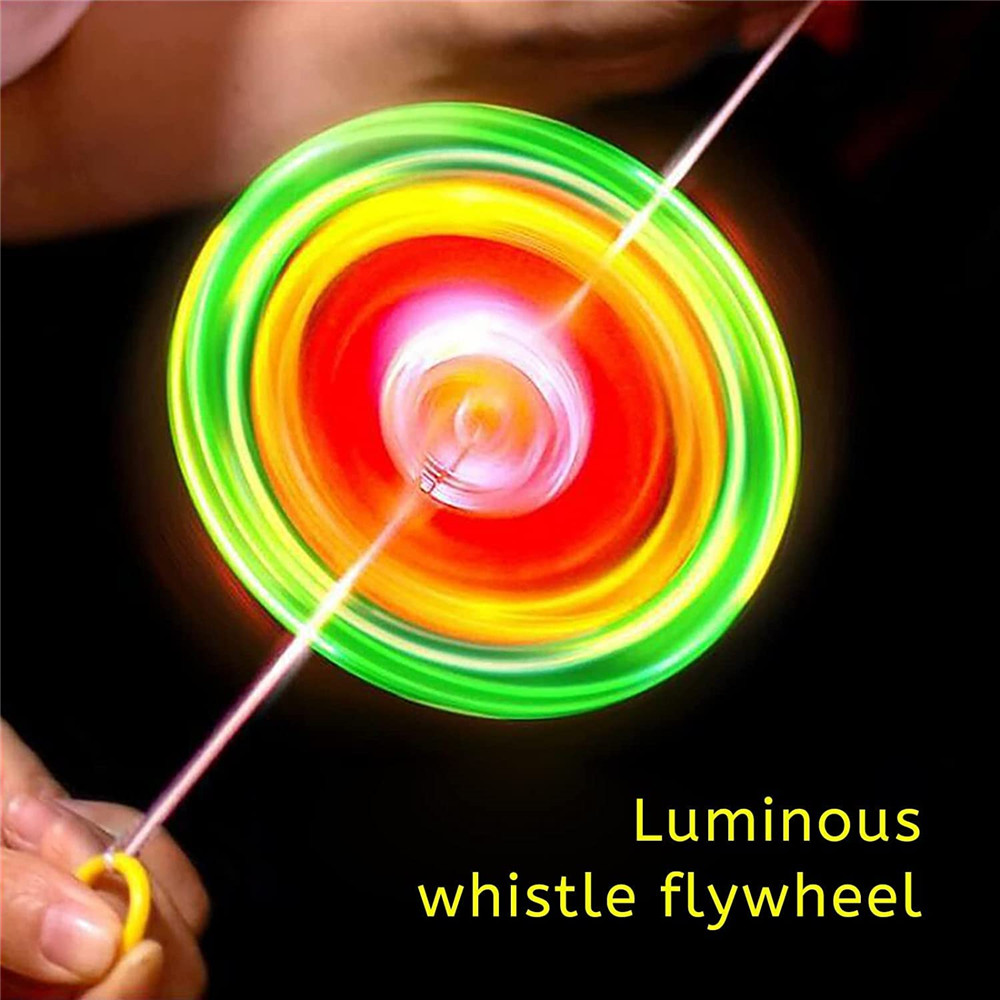 Cristal lumineux Led Light Fidget Spinner Main Top Spinners Briller dans  sombre Edc Stress Relief Jouets Gyroscope cinétique pour enfants
