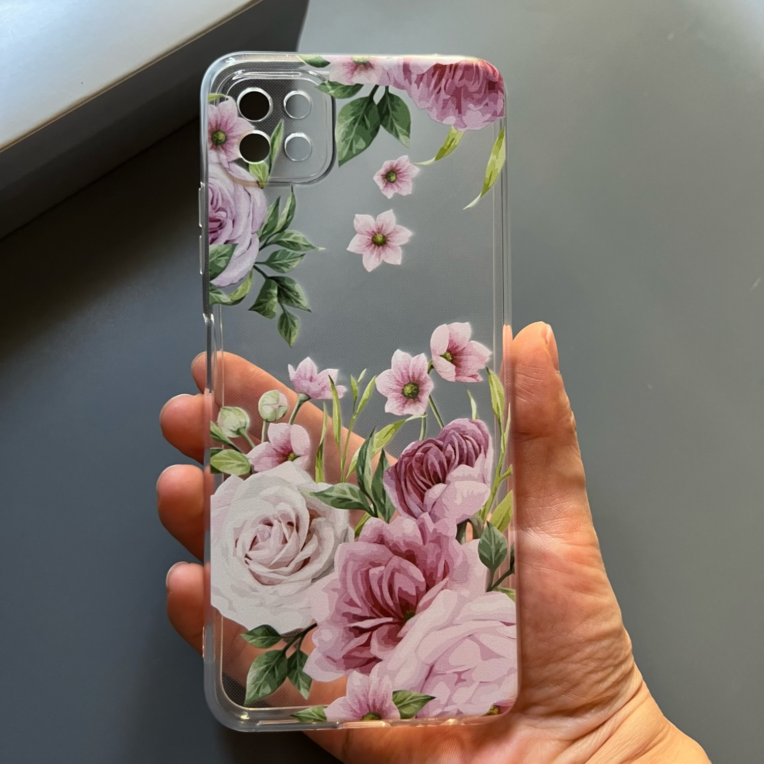 Flower Design Printed Soft Tpu Phone Case Samsung Galaxy - Temu 