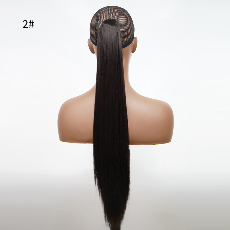 Long Straight Hair Ponytail Braid Wig Synthetic Heat Resistant 613