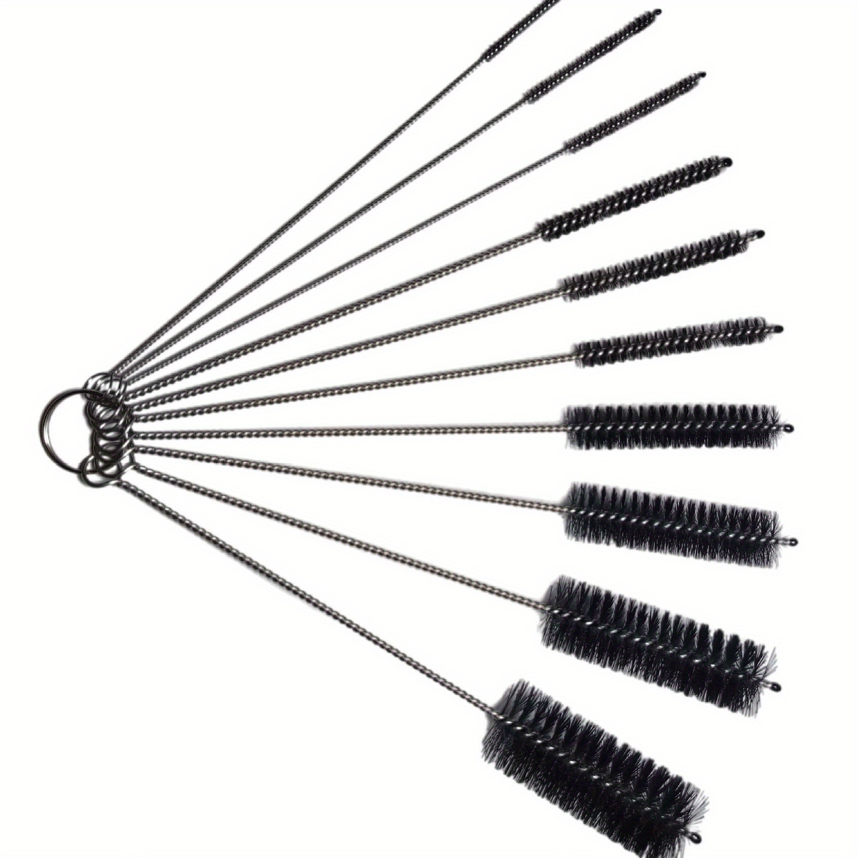 10pcs nylon tube brushes kit nylon