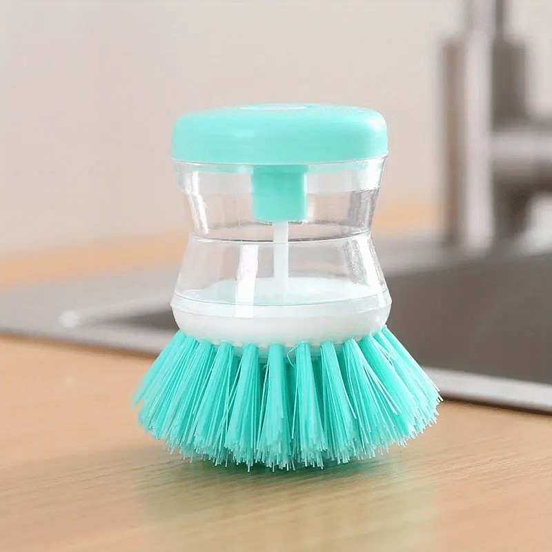 Dish Brush With Soap Dispenser Pot Washing Brush Press type - Temu