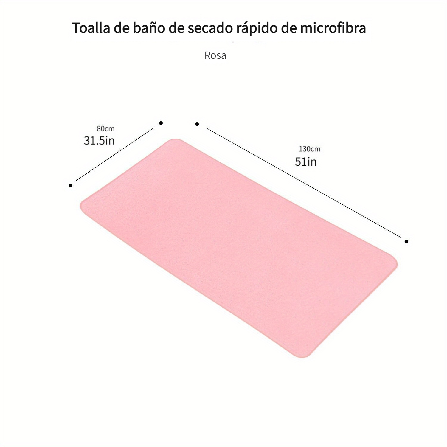 Comprar Toalla de baño de microfibra extra grande, 100x200cm, mapa suave  súper absorbente, toallas de secado rápido para uso doméstico