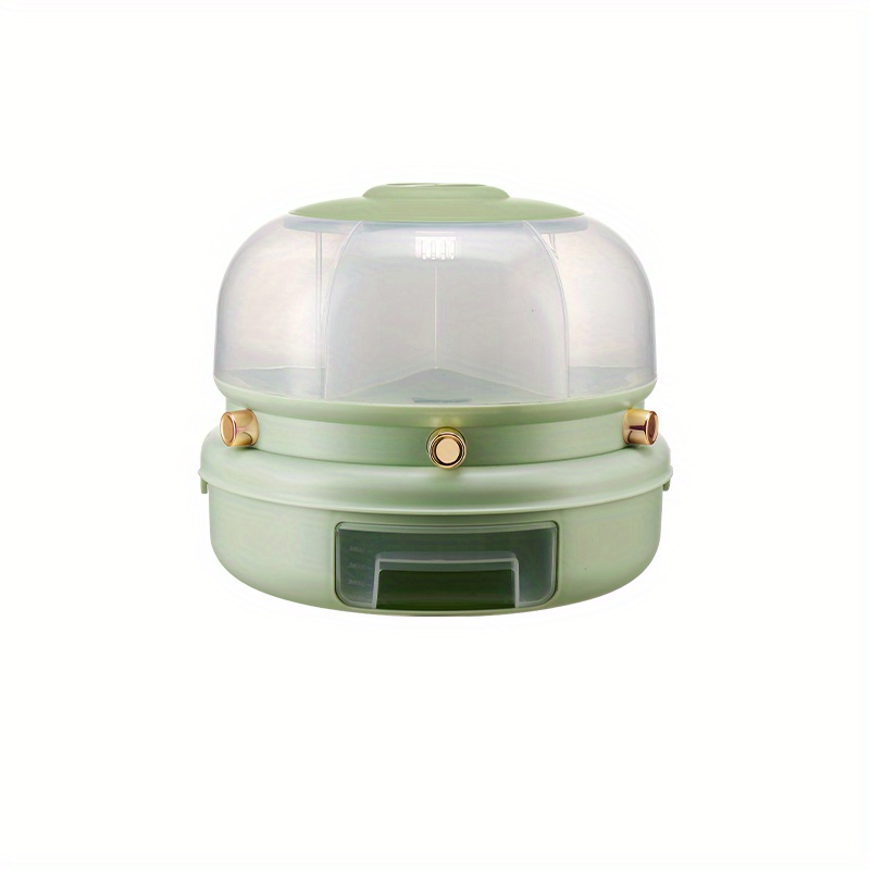 Rotating Double layer Rice Bucket Large Capacity Cereal Container