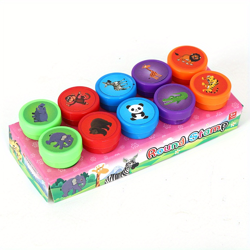 Zoo Animal Stamps For Kids Self Inking Stamps For Kids - Temu