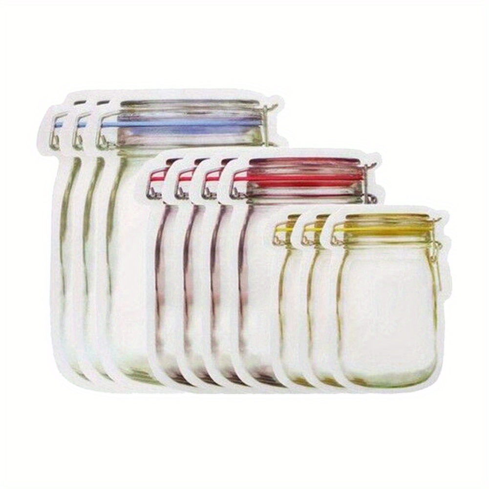 Mason jar zipper online bags small