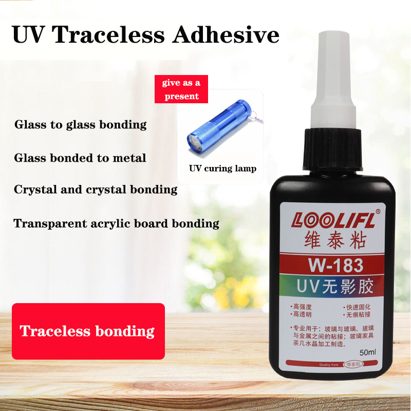 UV Light 50ml UV Glue UV Curing Adhesive Transparent Acrylic Glue