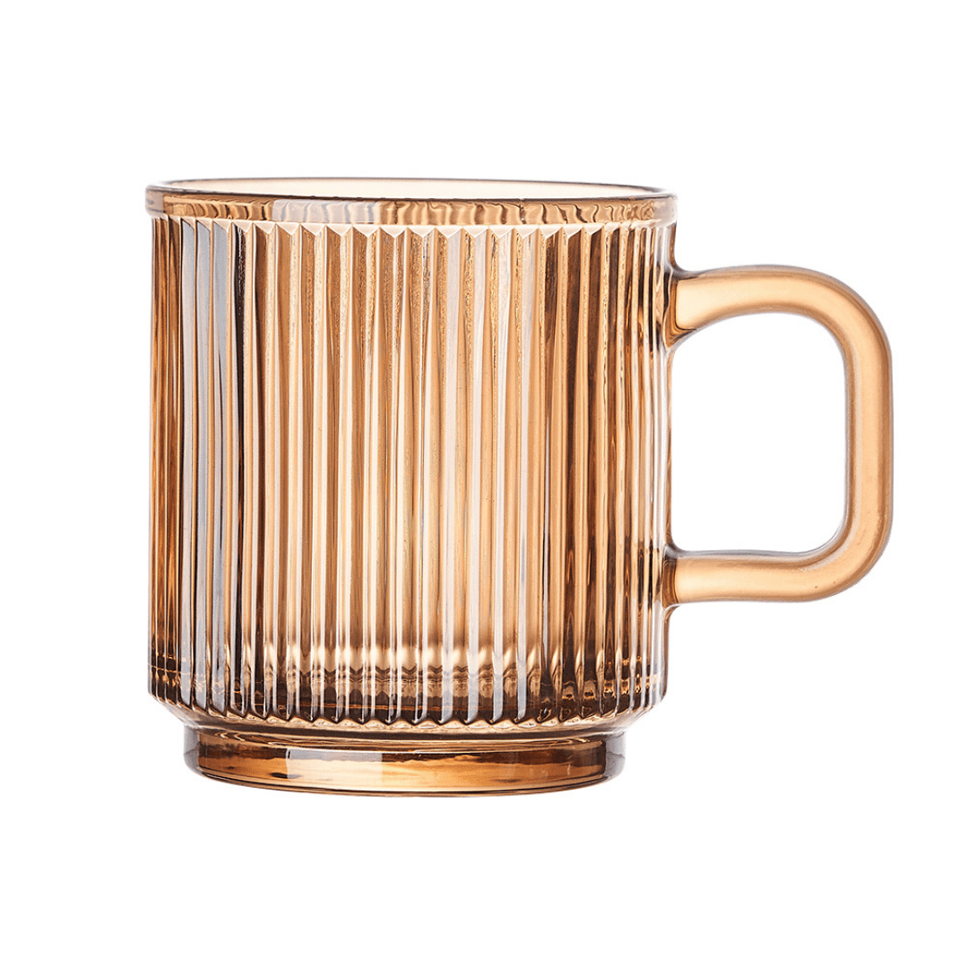 Iridescent Glass Coffee Mugs 11.5 Oz Striped Coffee Cups with Lid - Large  Drinking Glasses with Handle for Latte, Coffee, Tea, Milk, Juice - China  Glassware and Coffee Mug price