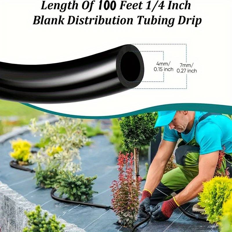 200m PVC Agricultural Drip Irrigation Hose Distribution Tubing For Watering Syst