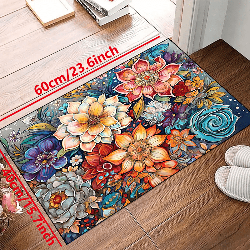 Un-Rug Tiny Flowers - Durable & Low-Profile Decorative Floor Mat – Matterly