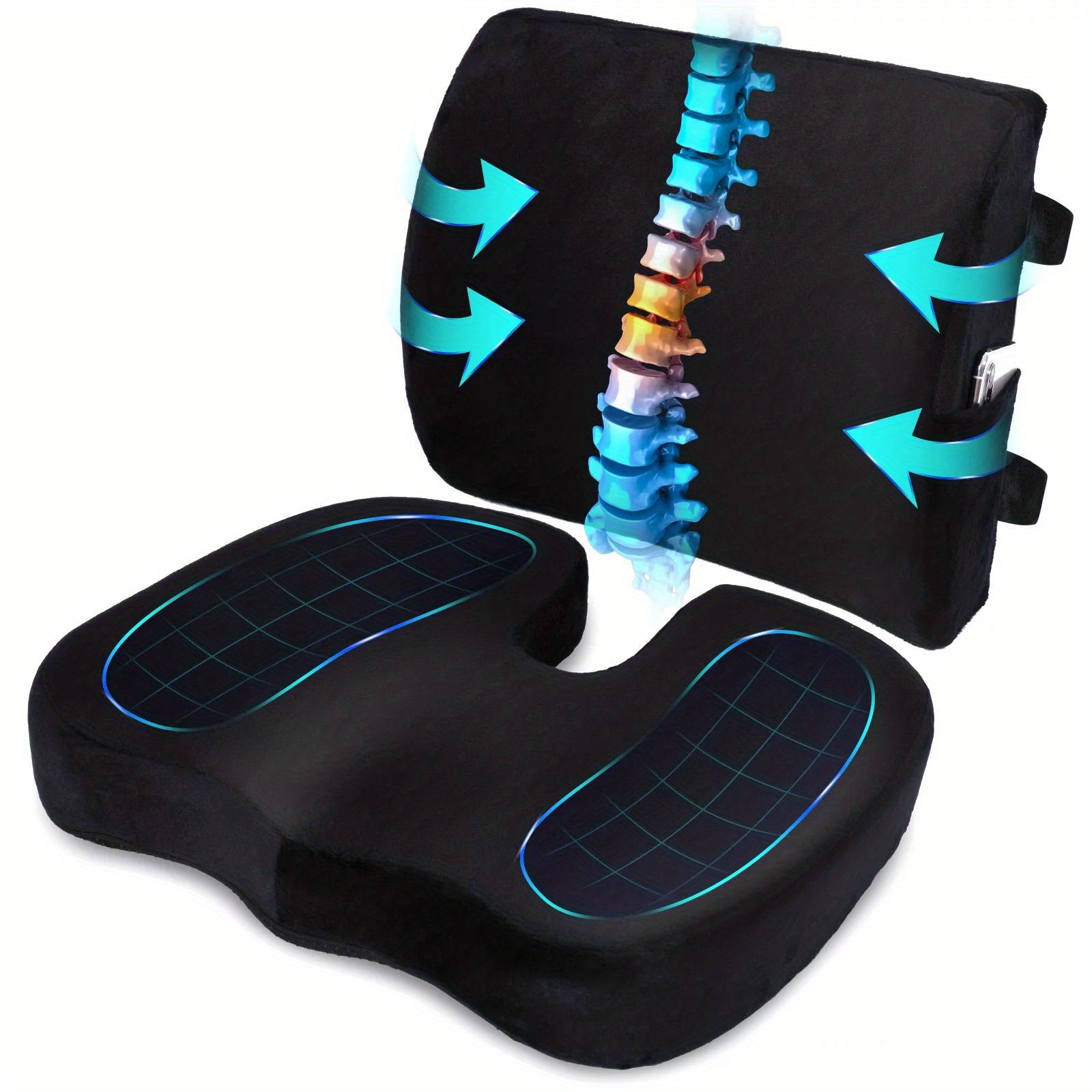 Best Ergonomic Seat Cushion Set  Great comfort in Tailbone pain
