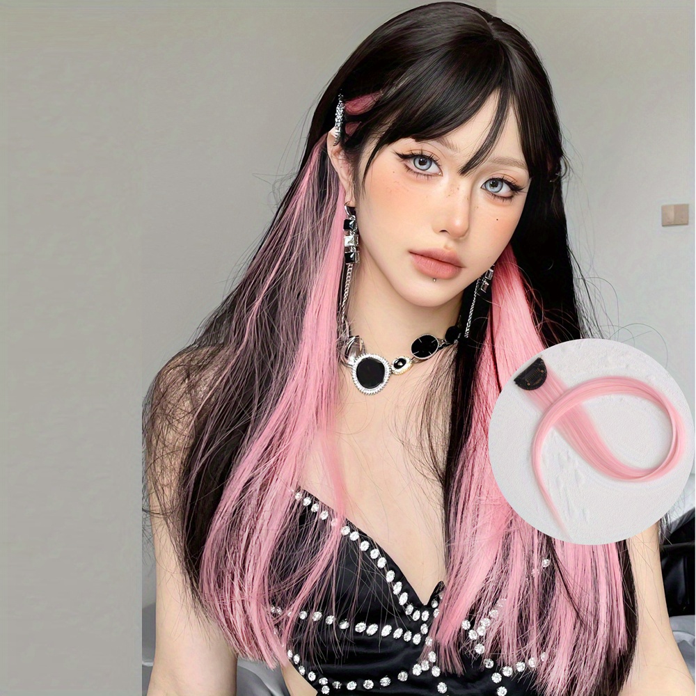 Long Straight Women High Temperature Synthetic Clip In Hair - Temu