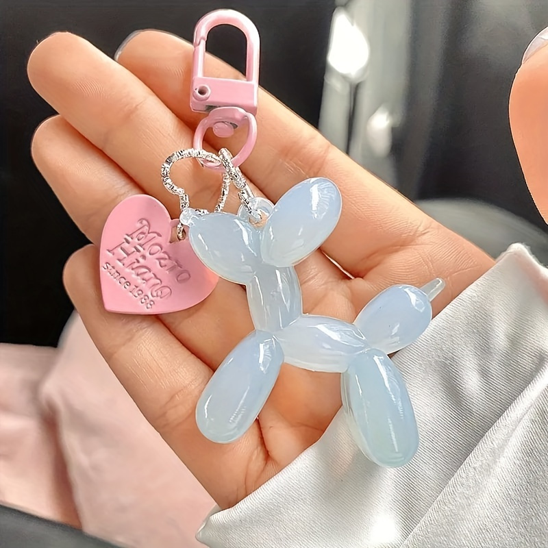 Jelly Balloon Dog Keychain Cute Acrylic Keychain Bag Purse - Temu