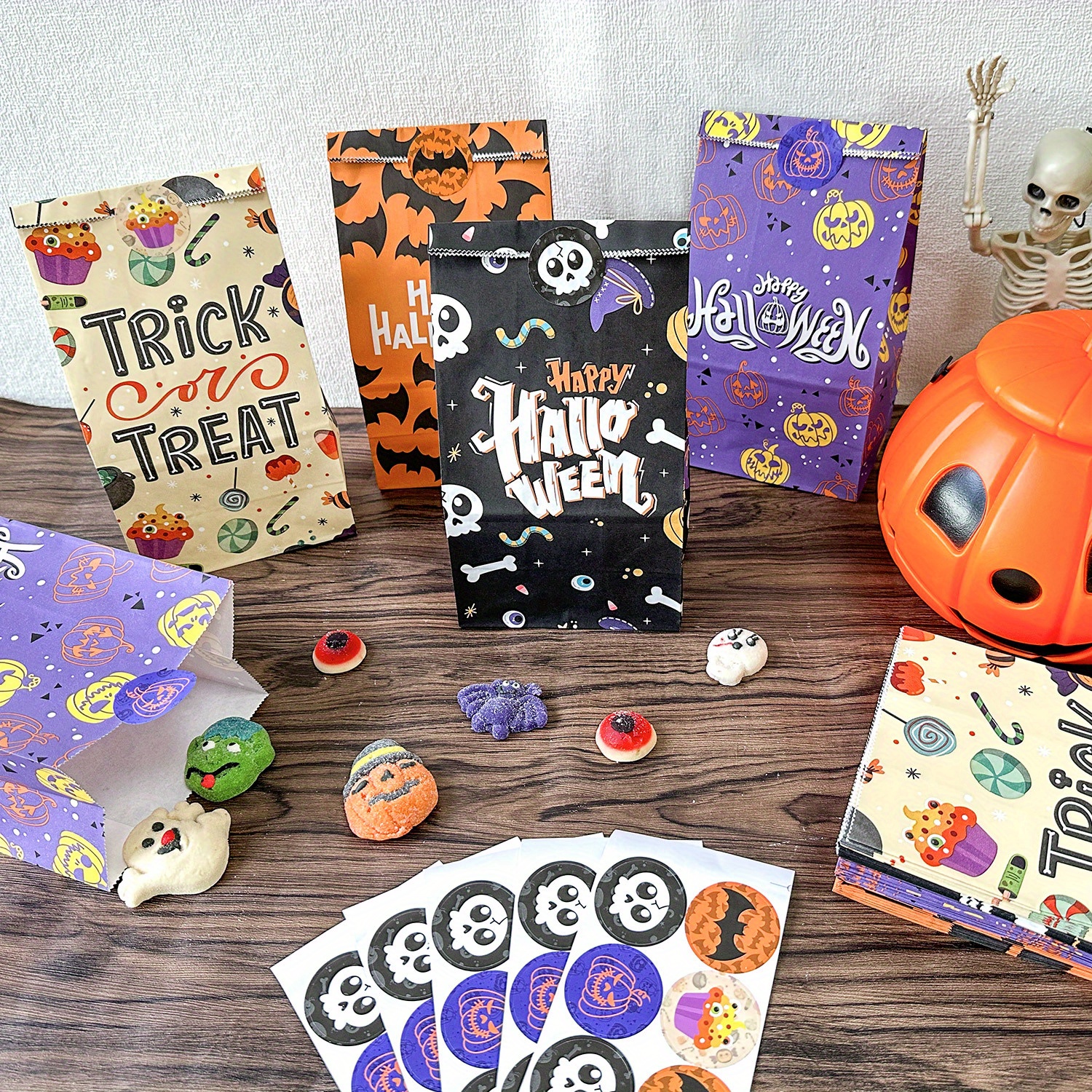 10/50 Pezzi Sacchetti Caramelle Halloween Piccoli Regali - Temu Italy