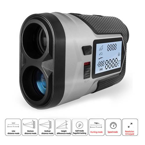 telescópio a laser de 1200 jardas para golfe, com ecrã e carregamento usb