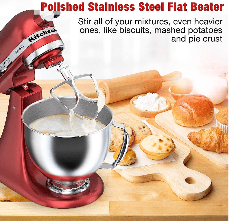 Stainless Steel Paddle Attachment for Kitchenaid Mixer, Replacement  Kitchenaid Paddle Attachment, Fit 4.5-5Qt Tilt-Head Stand Mixers, For  Kitchen Aid