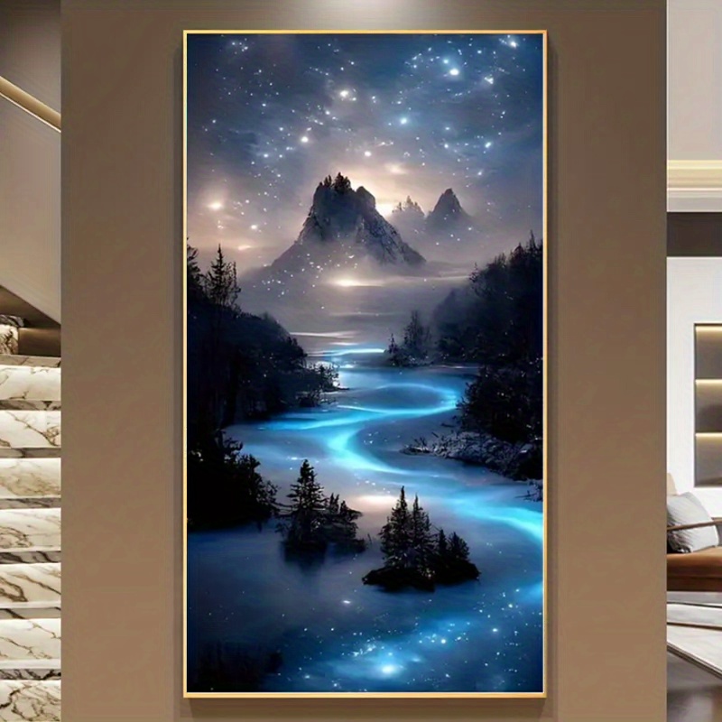 5D DIY Diamond Painting Kits For Adults Beginner, Large Size Mountain  Landscape Full Diamond Embroidery Cross Stitch Crystal Rhinestone Paintings  Pict