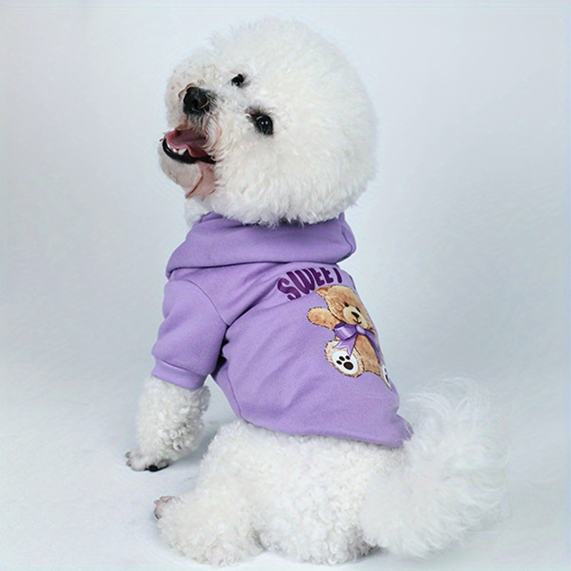 TEMU 1 Sudadera con estampado de mascota