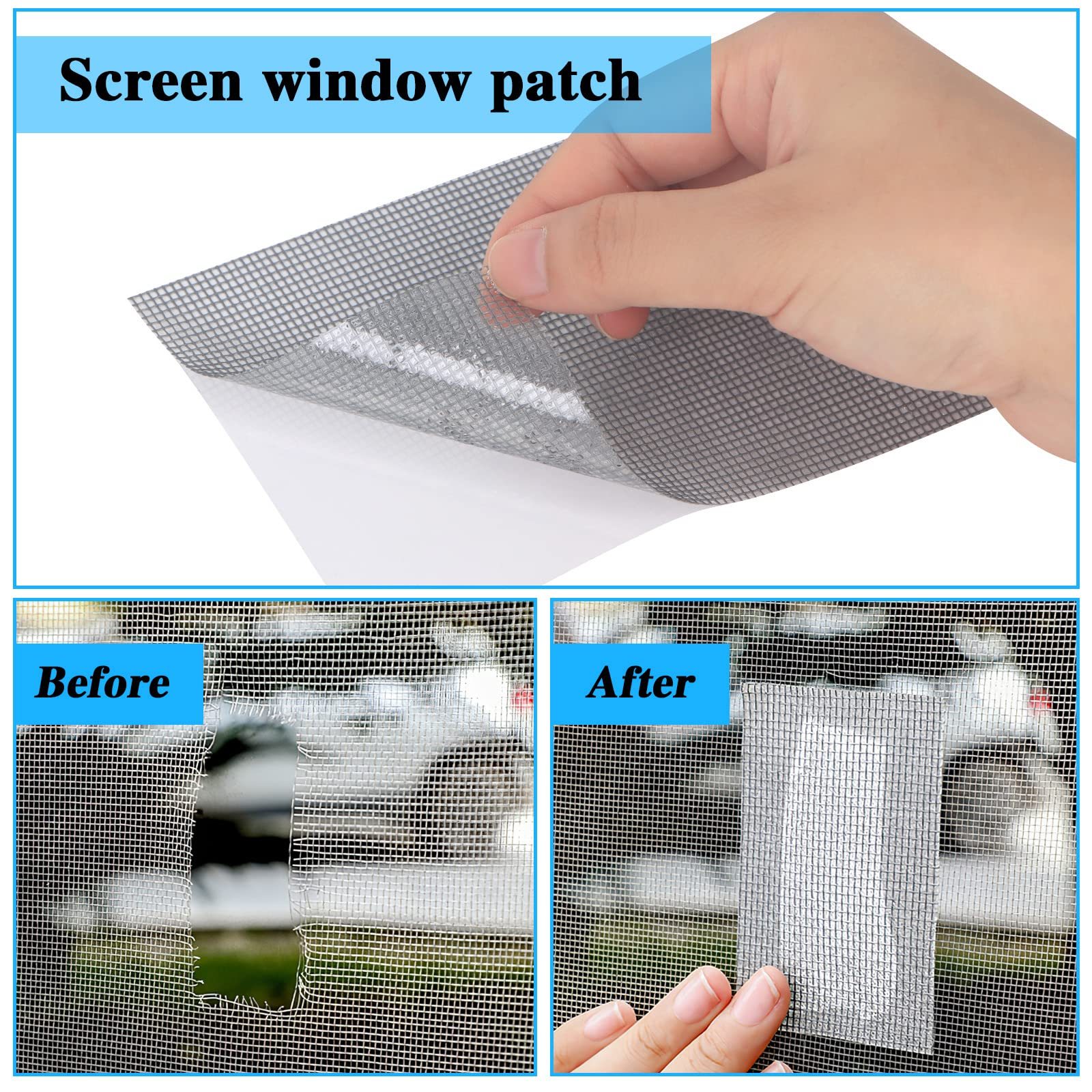 Window Screen Repair Kit Screen Repair Tape Self Adhesive Temu 0842