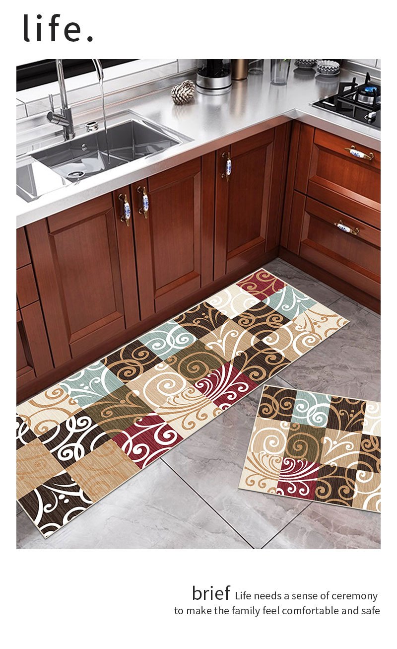  ZHIMI Kitchen Rug ﻿Spider and Web Kitchen Floor Mat