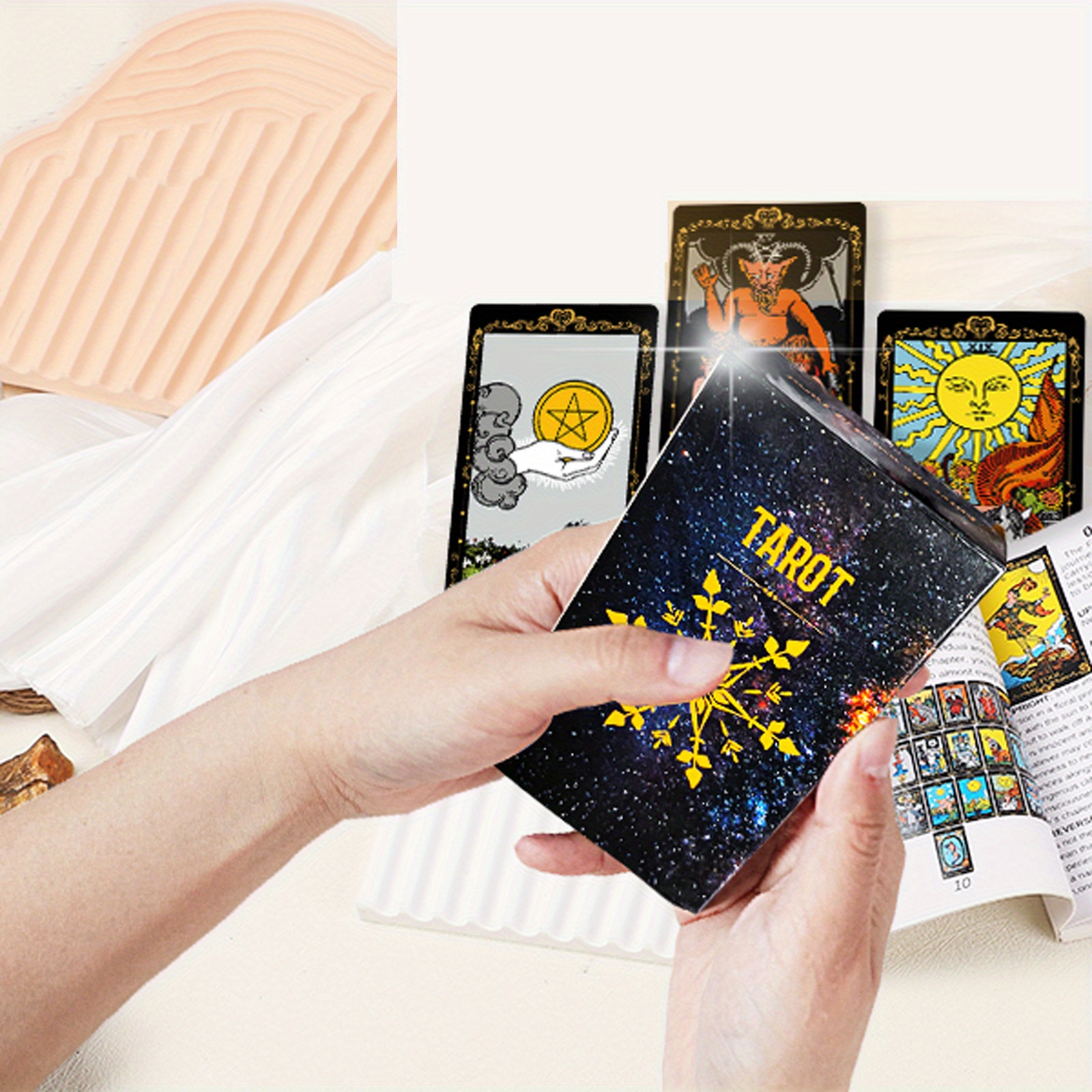 Tarot Cards Premium Gold plated Tarot Decks Tarot Fortune Temu