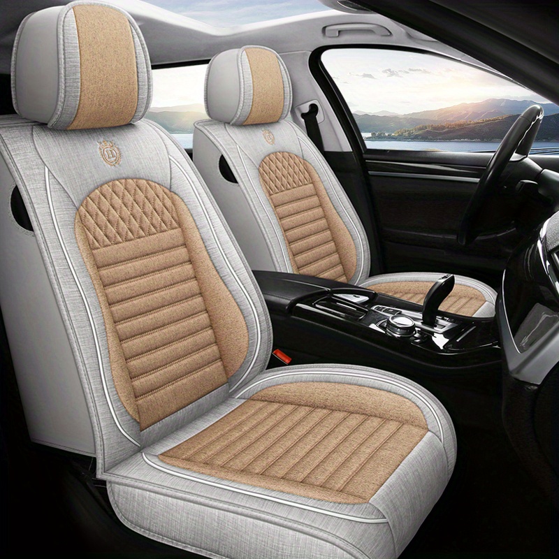 solacol Car Seat Covers Front Seats Only Car Seat Cushion Car Seat  Protector Car Front Seat Rear Seat Covers Non-Slip Breathable Four Seasons