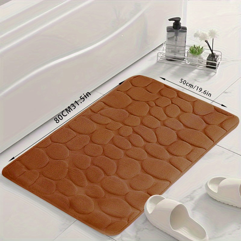 Yeahmart Memory Foam Bath Mat Large Size 40X60cm Soft Comfortable Water  Absorption Non-Slip Thick Bathroom Floor Rug Foot Mat - AliExpress