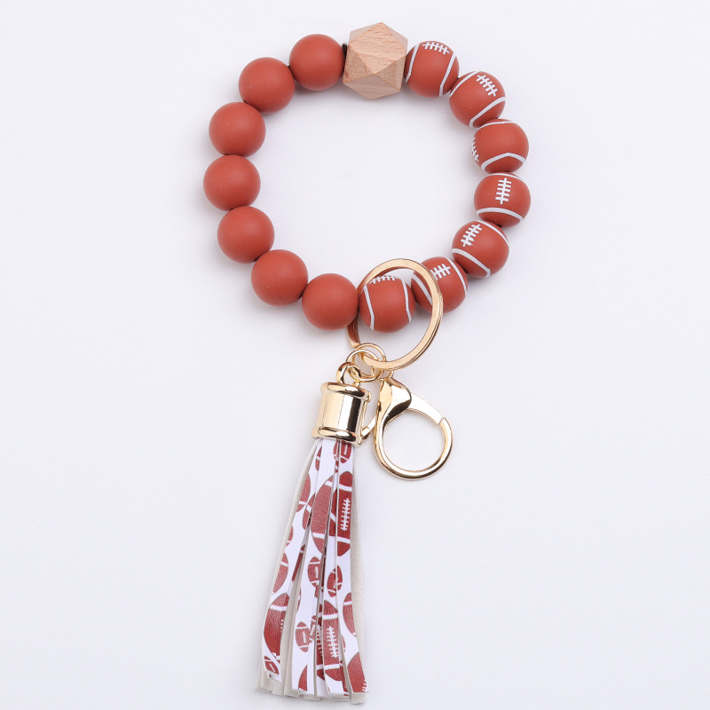 Edible Grade Silicone Beads Hand String Bangle Keychain - Temu