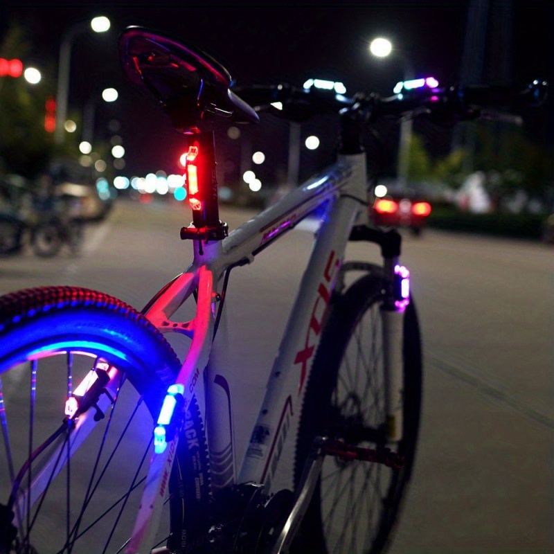 1 Juego Luces Recargables Bicicleta Luz Delantera Trasera - Temu Chile