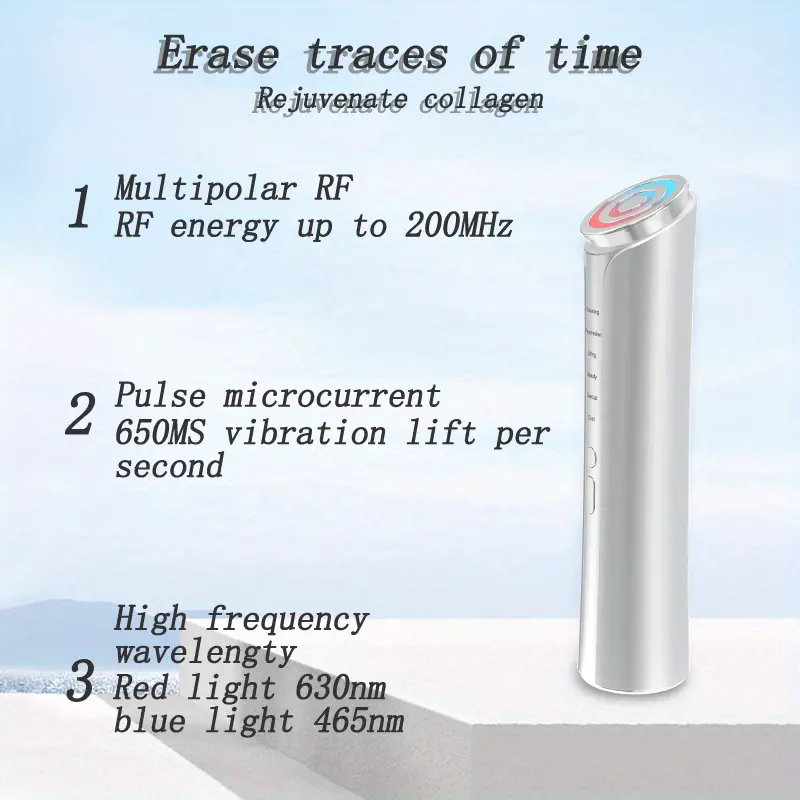 radio frequency skin firming machine facial massage phototherapy for eye and neck wrinkles facial conditioning tool 6 in 1 anti aging equipment cool details 4