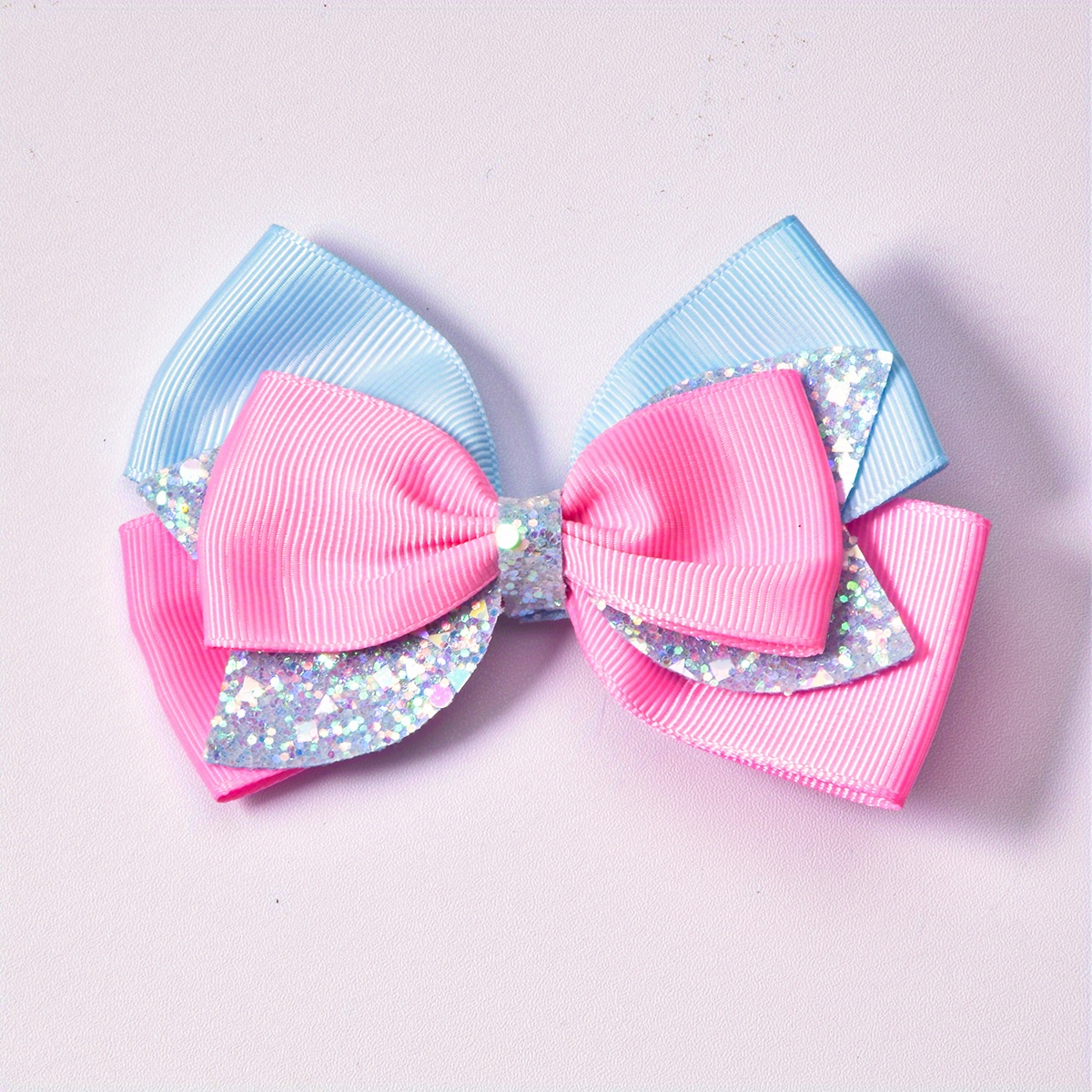 Fairy Ribbon Bow in Pink and Blue