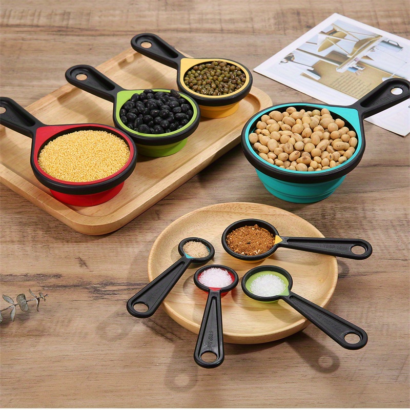 Measuring Cups And Spoons Set Collapsible Measuring Cups - Temu