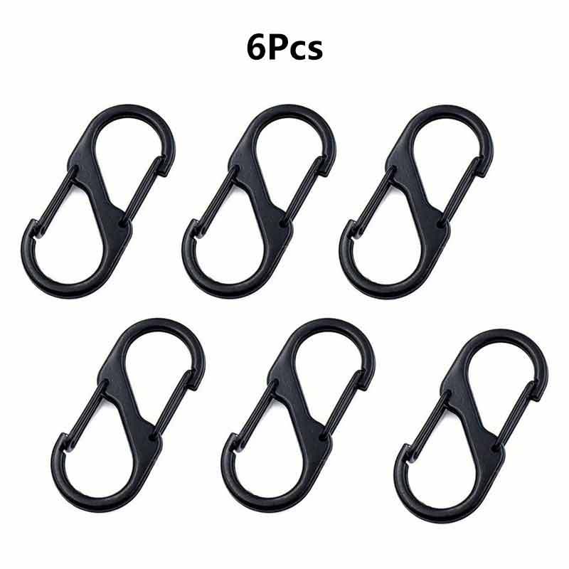 Carabiner Clip Keyring Zinc Alloy Keychain with Snap Hook Quick Release Key  Rings Stonego Keychain 1PC/2PCS/4PCS