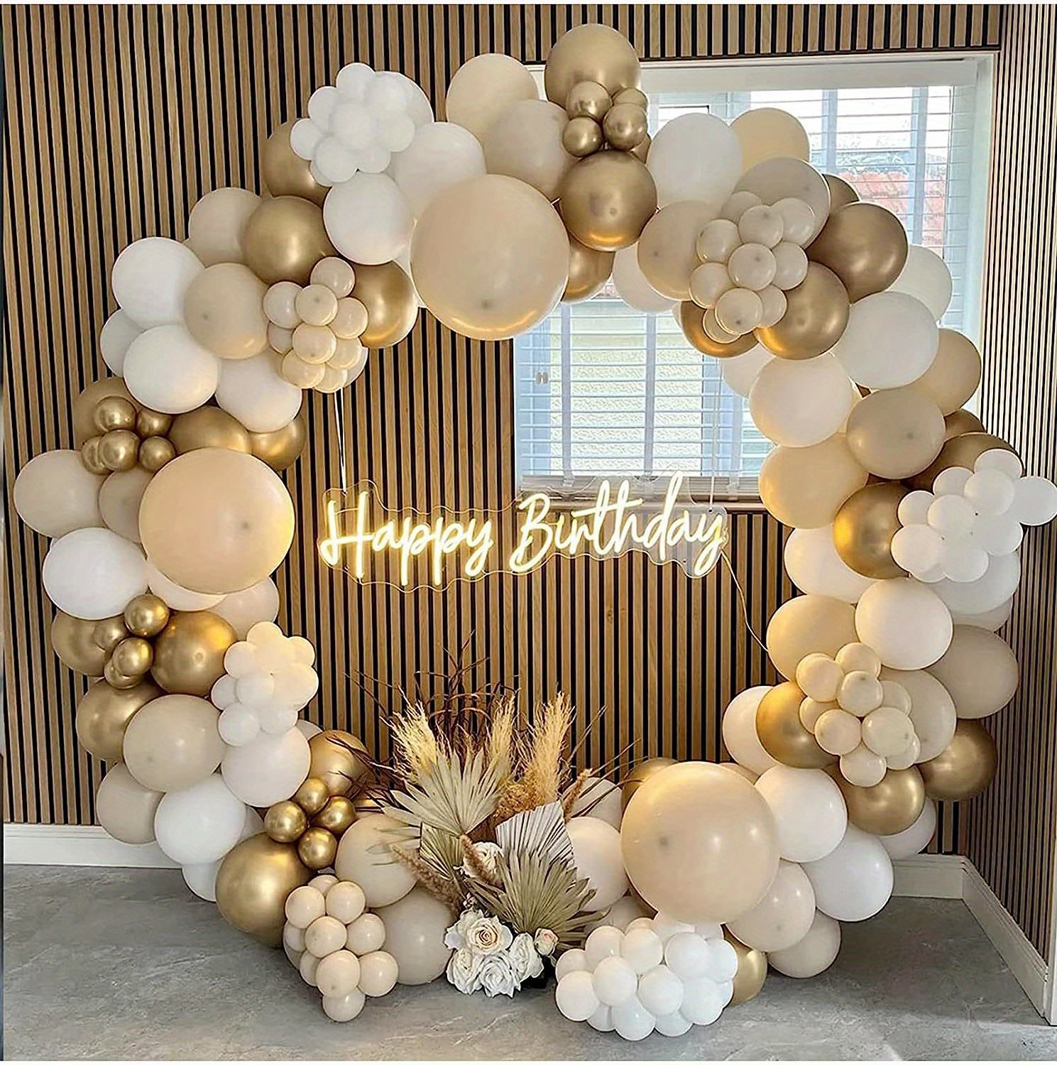 Bautizo decorado con globos 