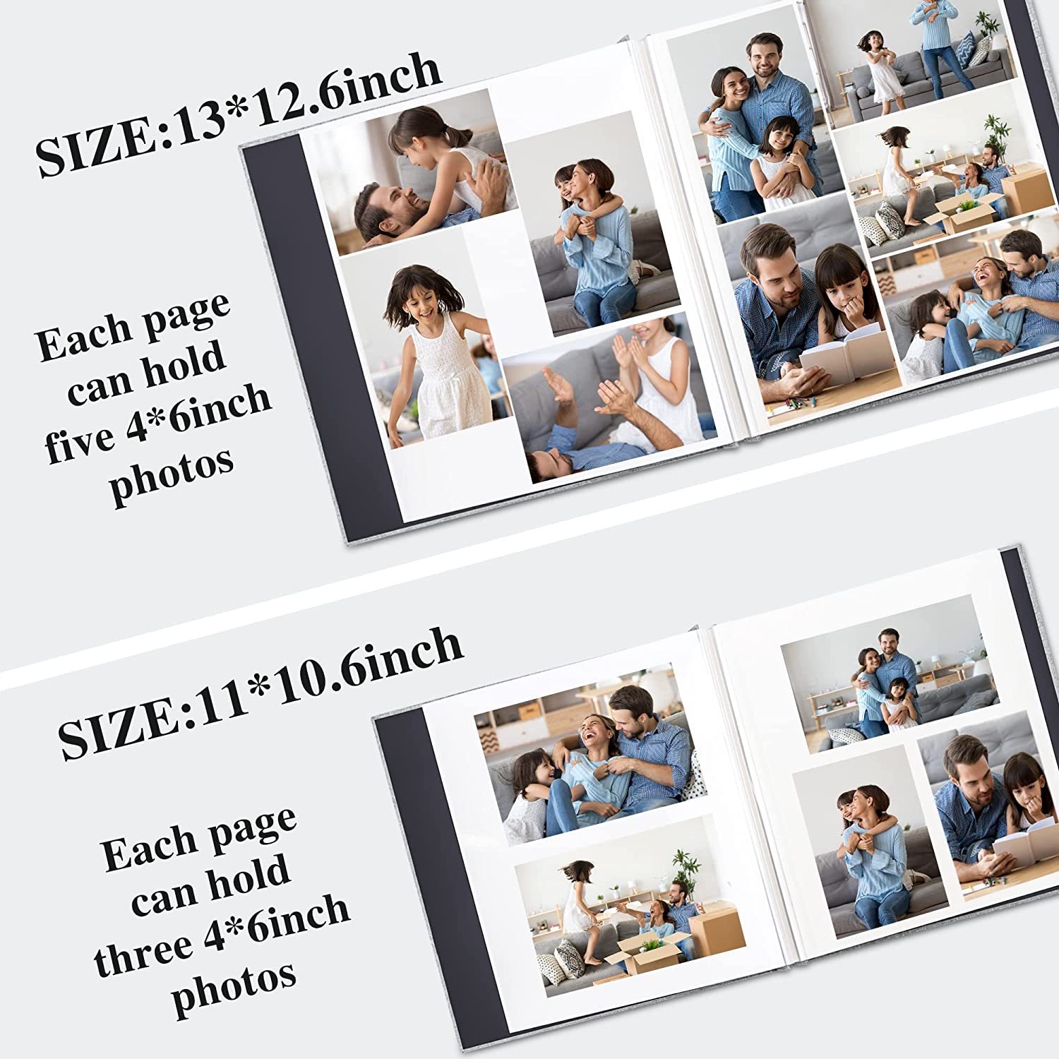 Personalized Baby And Child Commemorative Album Large Photo Album Self  Adhesive For 4x6 5x7 8x10 Pictures Scrapbook Album DIY Scrap Book 40 Sticky  Pag