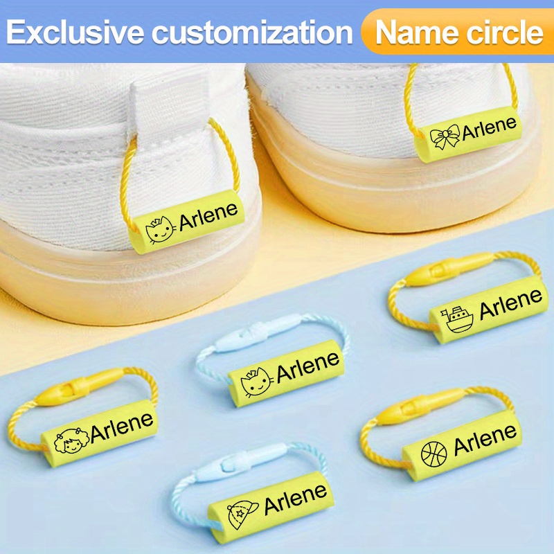 Personalized Custom Shoe Name Tags Are Used For Preschool To - Temu