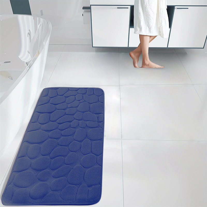 Buy BLINE Memory Foam Bath Mat Water Absorbent Shower Mat, Thick Bath Rugs  for Bathroom Non Slip with PVC Backing (60*40 CM) Online at Best Prices in  India - JioMart.