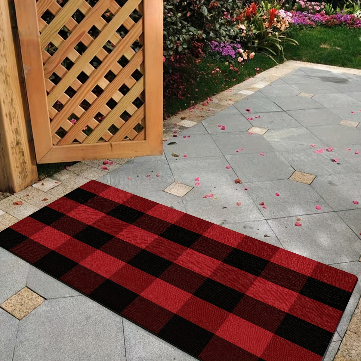 Buffalo Checkered Runner Rug Extra Long Indoor Outdoor - Temu