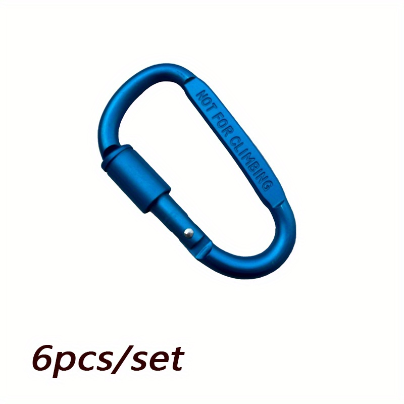 D Buckle Aluminum Alloy Key Chain for Travel and Camping