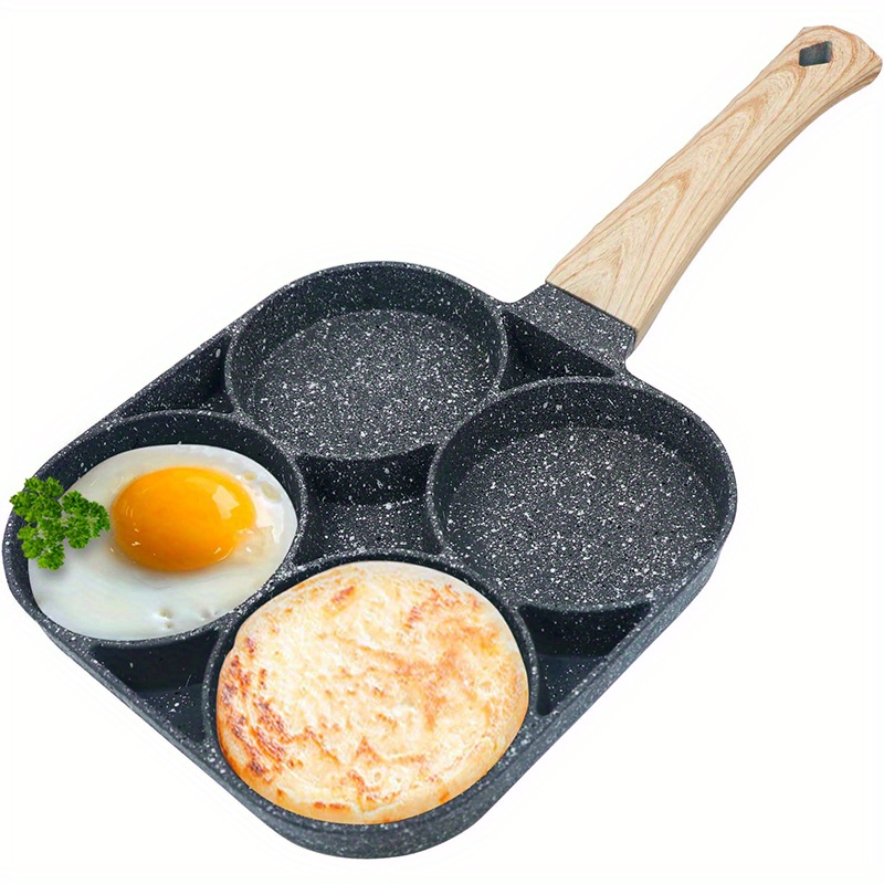 Poêle à Omelette 4 Trous, Poele a Pancakes Poele 4 trous Induction
