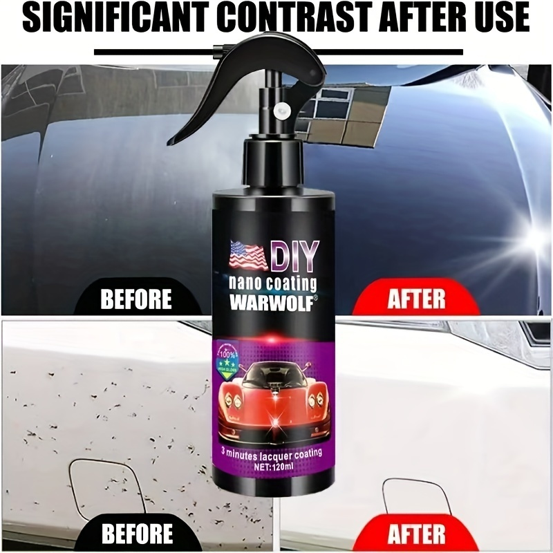2x Car Nano Ceramic Coating Polishing Spray Wax For Auto Agent