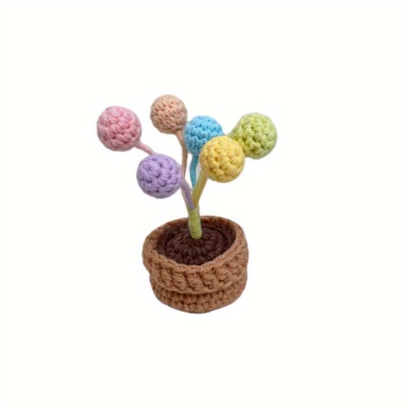 Décorations TournesolDaisy Fleur Accessoires Mignon Crochet Mini Plante En  Pot Tableau De Bord Décor Boho Voiture Intérieur Accessoire AA230407