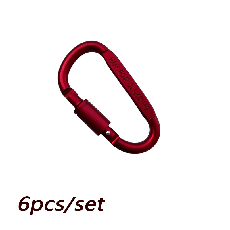 D Buckle Aluminum Alloy Key Chain for Travel and Camping