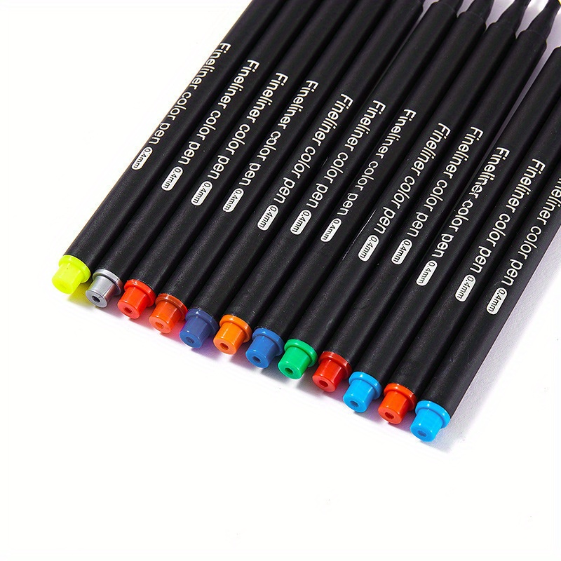 12pcs/24pcs Hook Line Pen Art Painting Doodle Pen Extremely Fine Sketch  Edge Pen Student Watercolor Painting Brush Needle Tube Pen Set