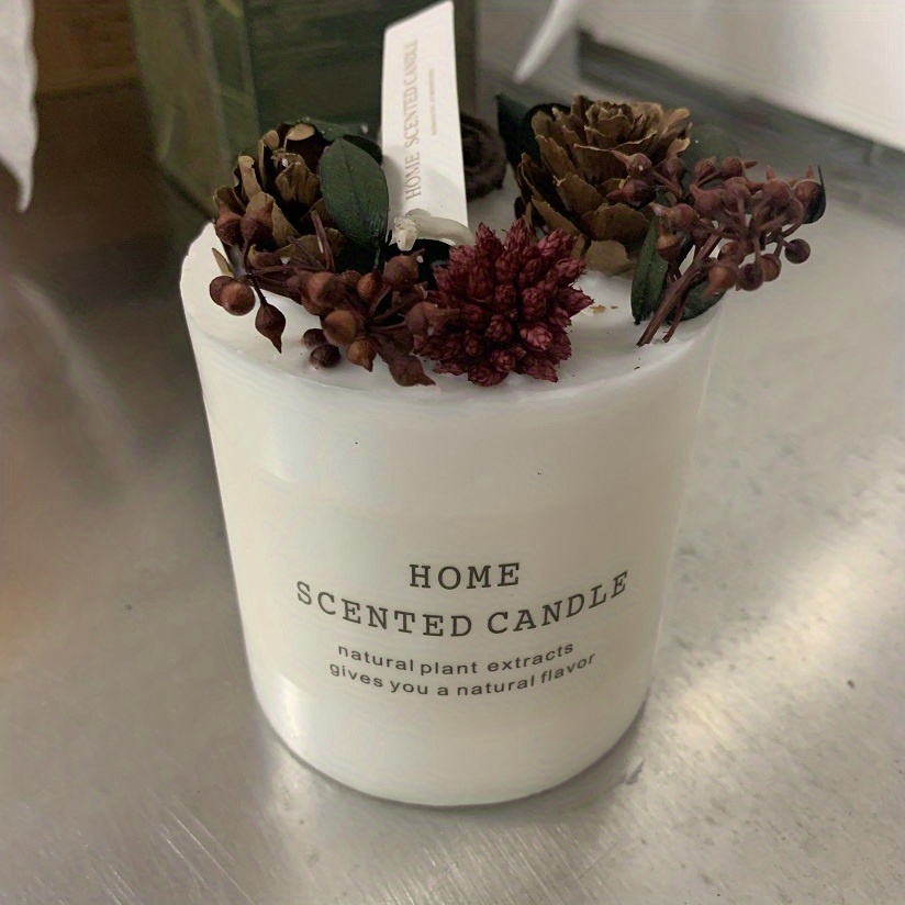 1pc Handmade Real Dried Flowers Scented Candles, Aromatherapy Candles, Real  Flower Candles, Soy Wax Candle, Valentines Day, Holidays, Women, Best Gift