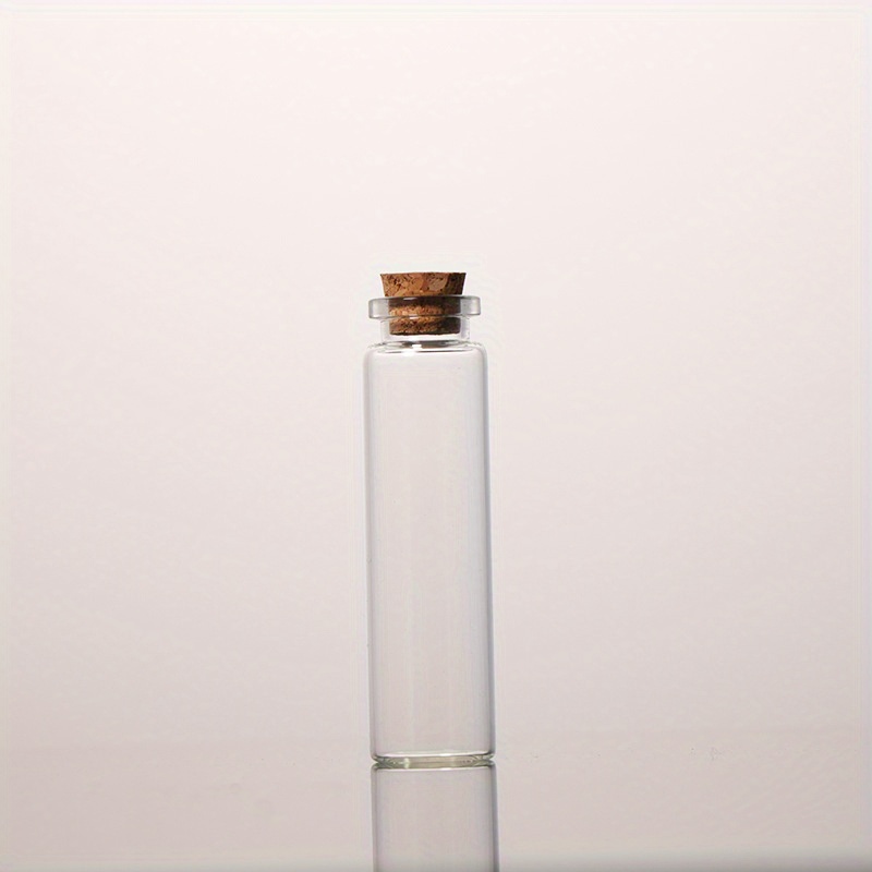 Empty Transparent Glass Bottles Cork Candle Glass Jar - Temu