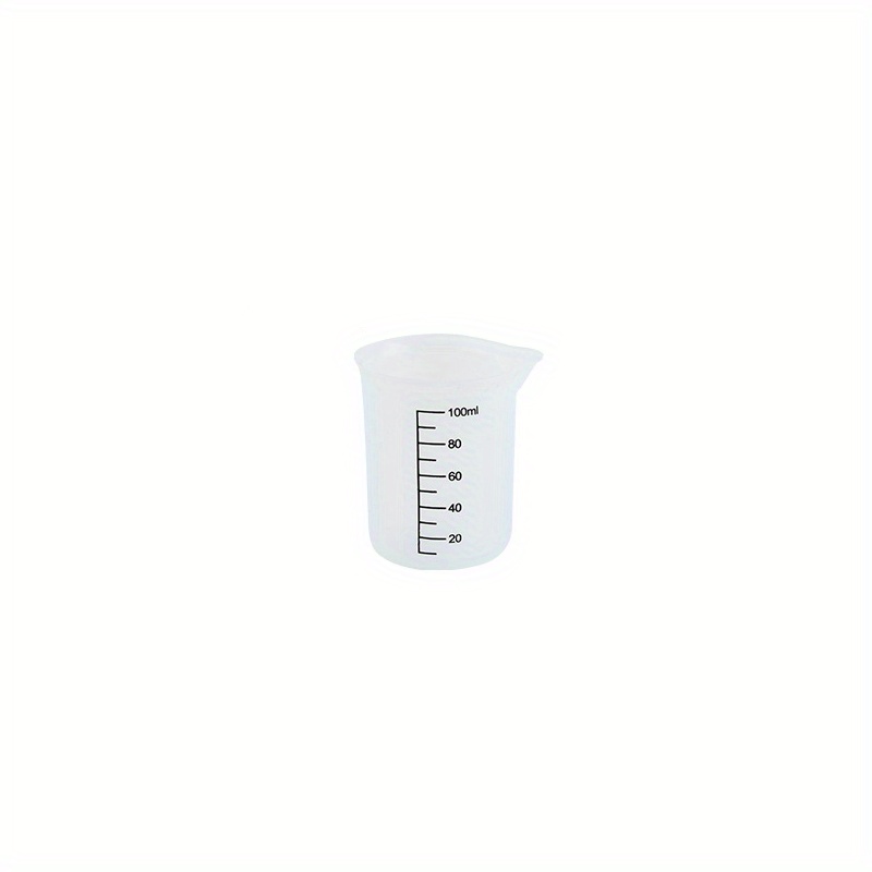 1pc Silicone Measuring Cup, Simple White Liquid Measuring Cup For
