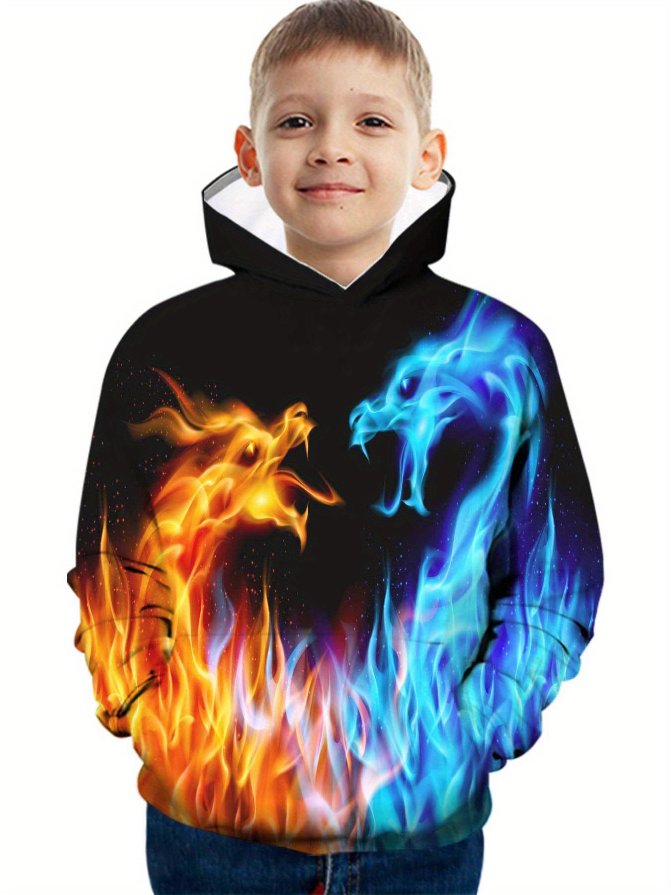 Hoodie fire best sale and ice