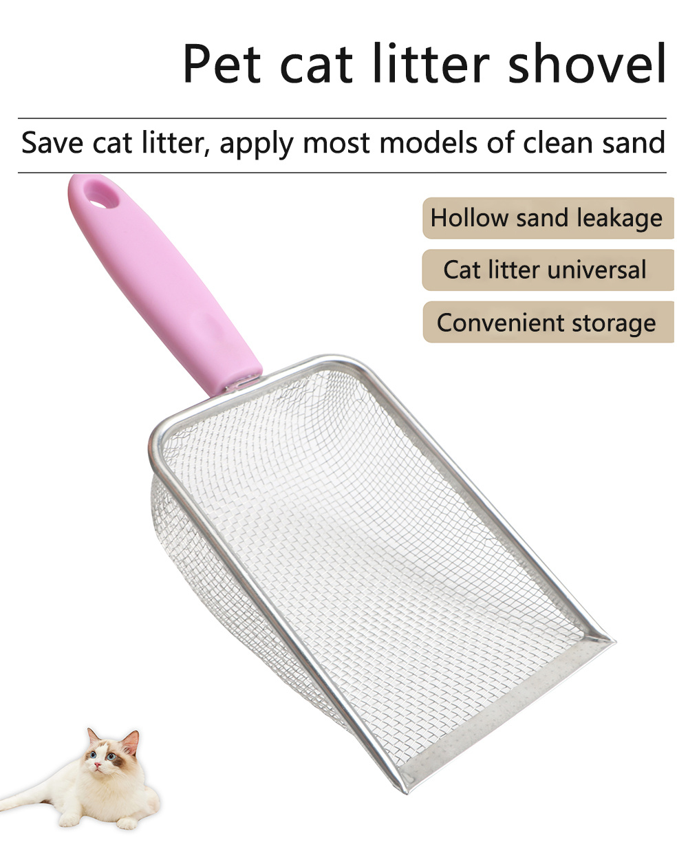 Stainless Steel Pet Litter Shovel Cat Pooper Scooper Litter Temu